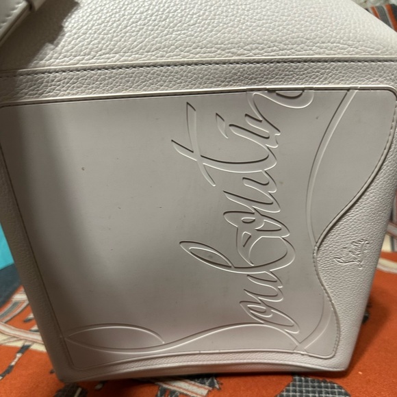 Christian Louboutin Cabachic Cream Leather Tote Bag w/ Long Straps - Picture 8 of 14
